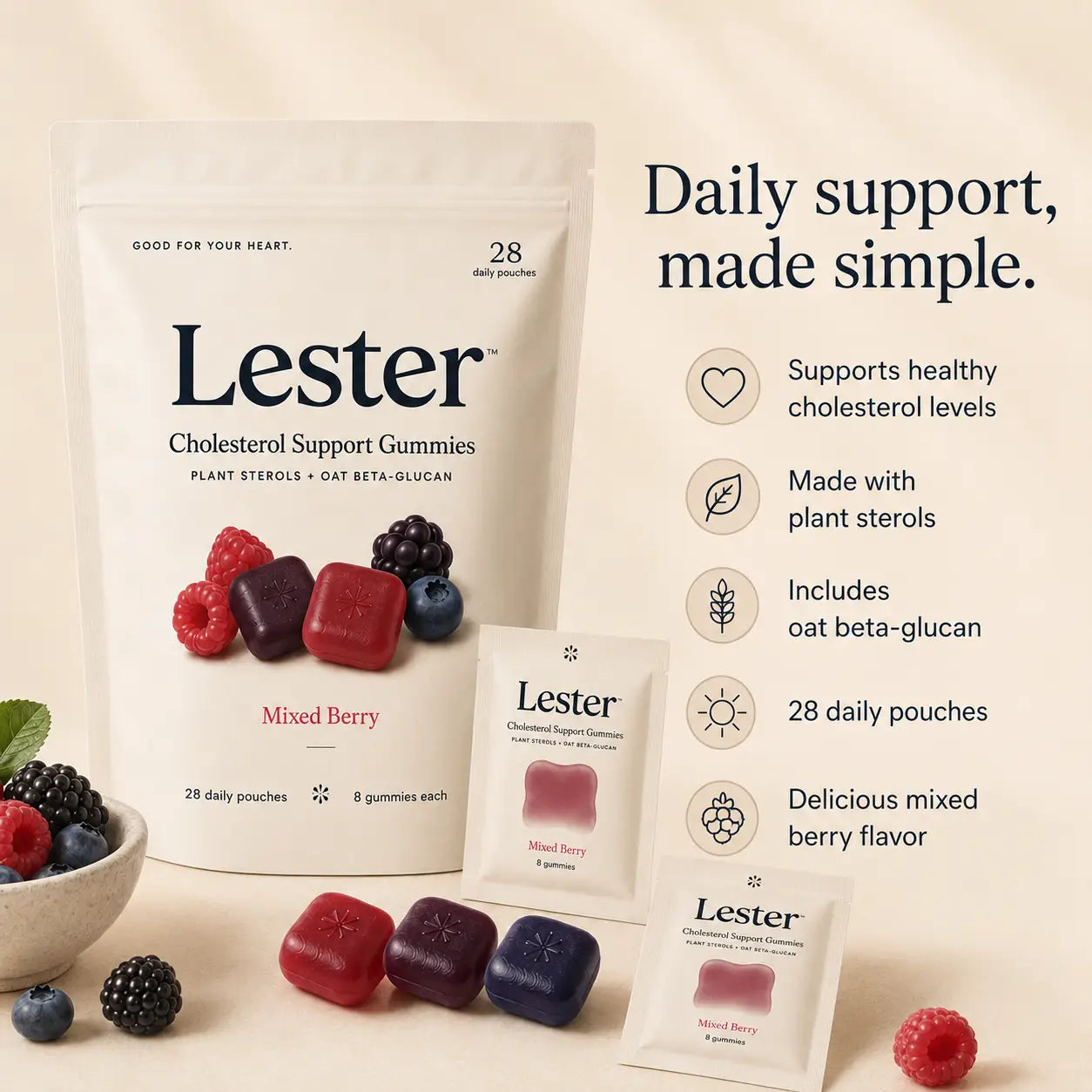 Lester Cholesterol Support Gummies