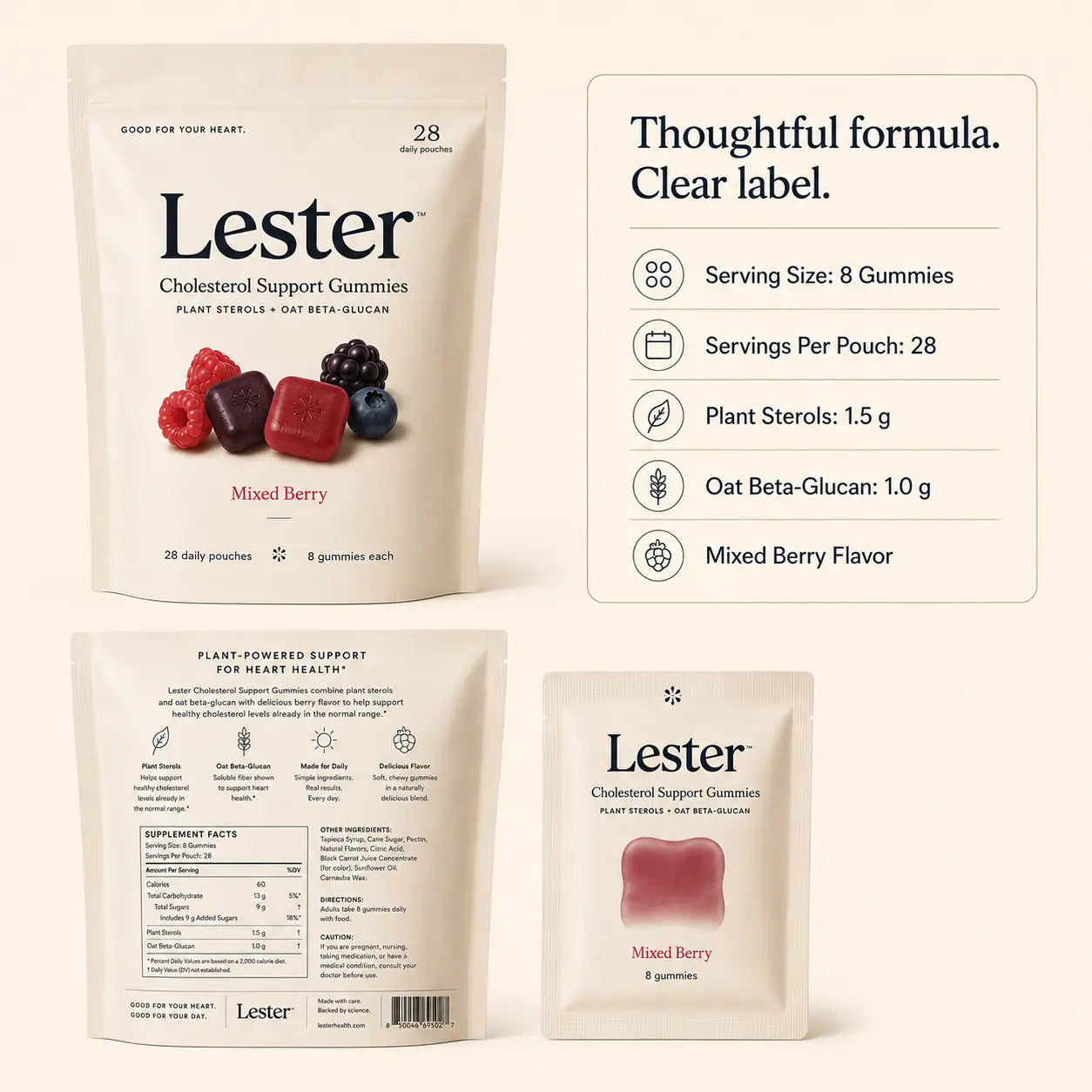 Lester Cholesterol Support Gummies